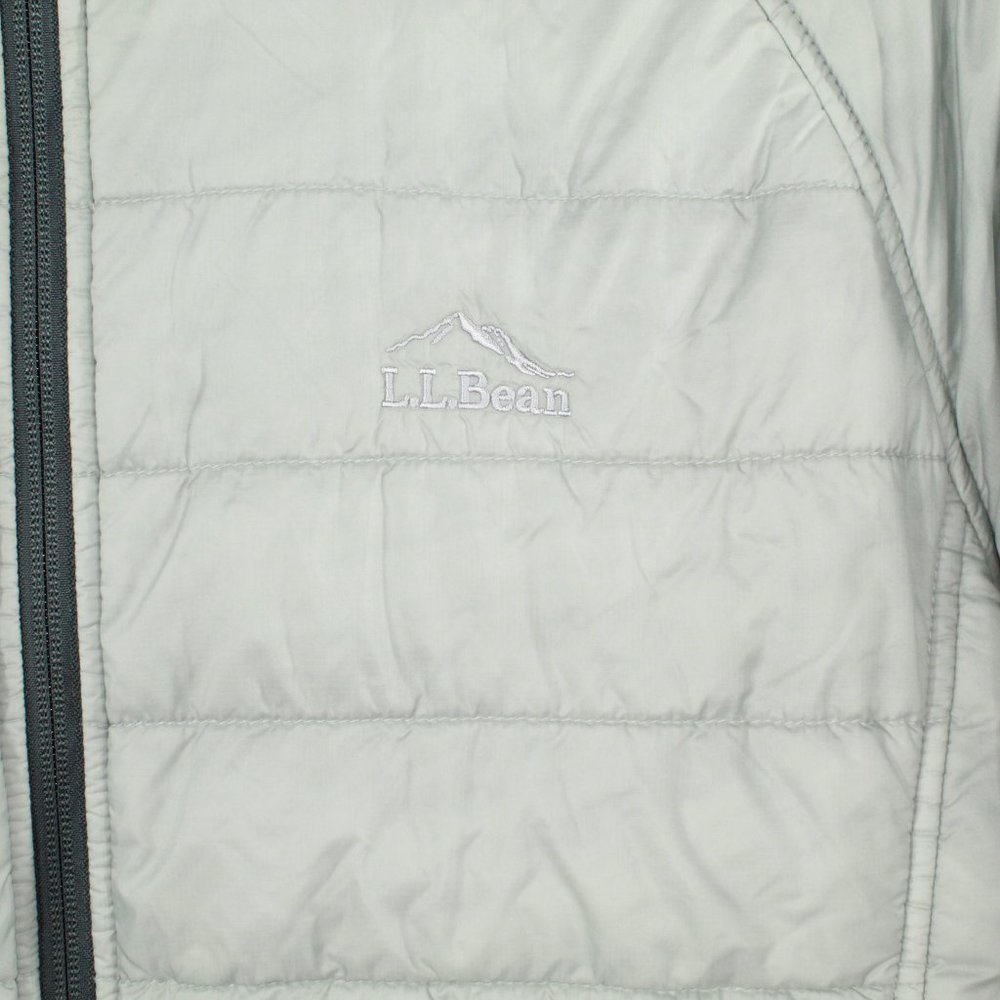 LL BEAN Gray Weather Challenge Full-Zip Primaloft Insulated Jacket Size M R - Picture 5 of 11